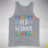 Old School Ugly Christmas Sweater Tank Top - Grey Heather