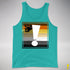 Bear Pride Flag Exclamation Point Premium Tank Top - Teal