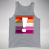Lesbian Pride Flag Exclamation Point Premium Tank Top
