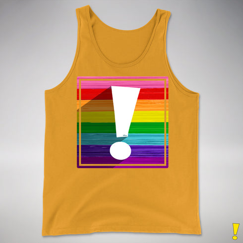 Original LGBTQ Pride Flag Exclamation Point Premium Tank Top