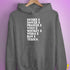 Reindeer and Alcohol List Hoodie - Grey Heather