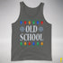 Old School Ugly Christmas Sweater Tank Top - Smoke Grey