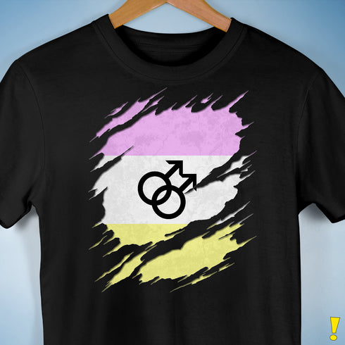 Twink Pride Flag Ripped Reveal Premium Unisex T-Shirt