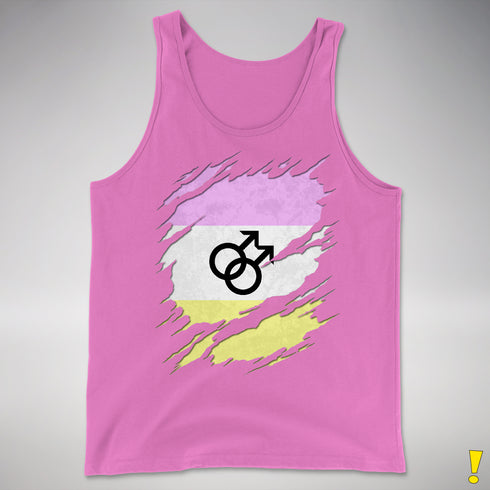 Twink Pride Flag Ripped Reveal Premium Tank Top