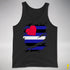 Leather Pride Flag Ripped Reveal Premium Tank Top