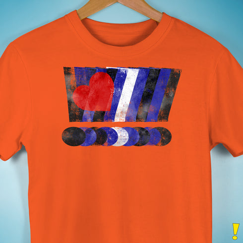 Distressed Leather Pride Exclamation Points Premium Unisex T-Shirt