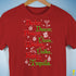 Festive Santa's Reindeer and Drinks Unisex T-Shirt - Red