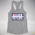 Assume Nothing Leather Pride Flag Racerback Tank