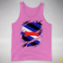 Puppy Pride Flag Ripped Reveal Premium Tank Top