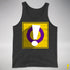 Intersex Pride Flag Exclamation Point Premium Tank Top - Charcoal Triblend
