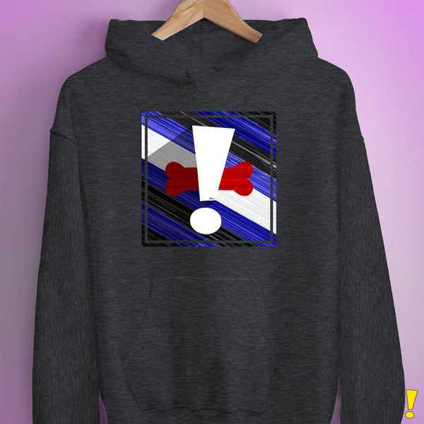 Puppy Pride Flag Exclamation Point Hoodie