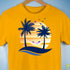 Twink Pride Hammock Summer Beach Sunset Premium Unisex T-Shirt
