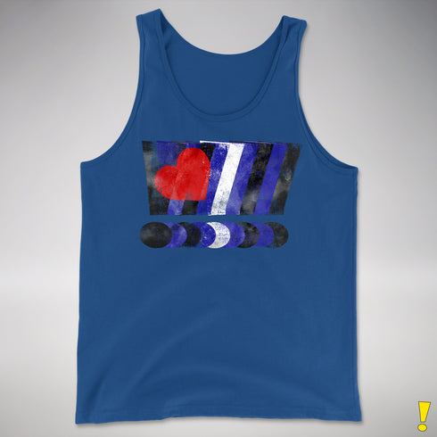 Distressed Leather Pride Exclamation Points Premium Tank Top