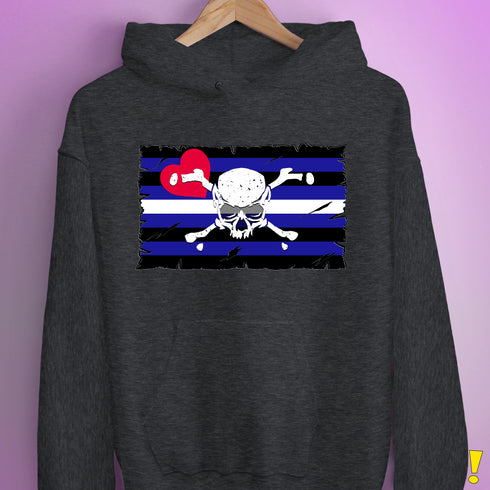Leather Pride Pirate Flag Hoodie