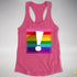 Original LGBTQ Pride Flag Exclamation Point Racerback Tank
