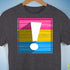 Pansexual Pride Flag Exclamation Point Premium Unisex T-Shirt - Dark Grey Heather