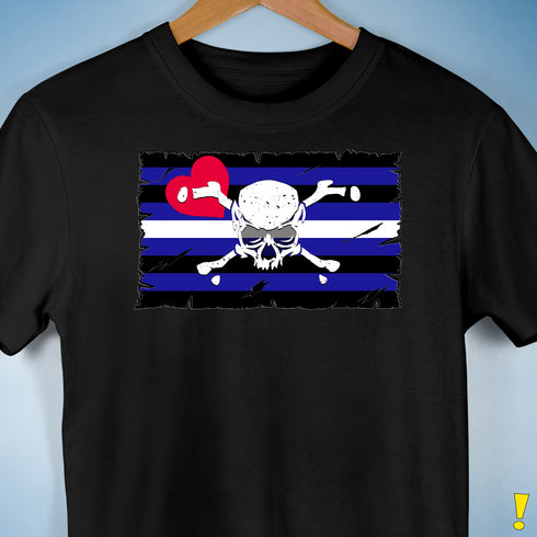 Leather Pride Pirate Flag Premium Unisex T-Shirt