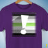 Agender Pride Flag Exclamation Point Premium Unisex T-Shirt - Purple
