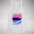 Omnisexual Pride Flag Ripped Reveal Racerback Tank