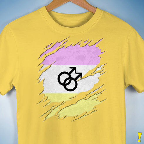 Twink Pride Flag Ripped Reveal Premium Unisex T-Shirt