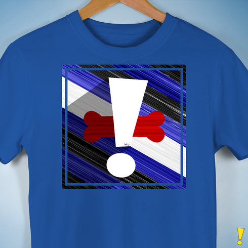 Puppy Pride Flag Exclamation Point Premium Unisex T-Shirt