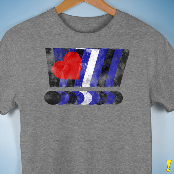 Distressed Leather Pride Exclamation Points Premium Unisex T-Shirt