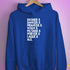 Santa's Reindeer Beer List Hoodie - Royal Blue