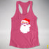 Santa’s Lesbian Pride Flag Shades Racerback Tank - Hot Pink