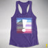 Bigender Pride Flag Exclamation Point Racerback Tank - Purple