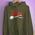 Believe Queer Pride Flag Jingle Bell Hoodie - Army