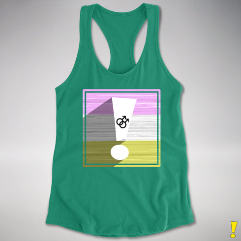 Twink Pride Flag Exclamation Point Racerback Tank