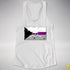 Demisexual Pride Pirate Flag Racerback Tank - White