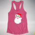 Santa’s Queer Pride Flag Shades Racerback Tank - Hot Pink