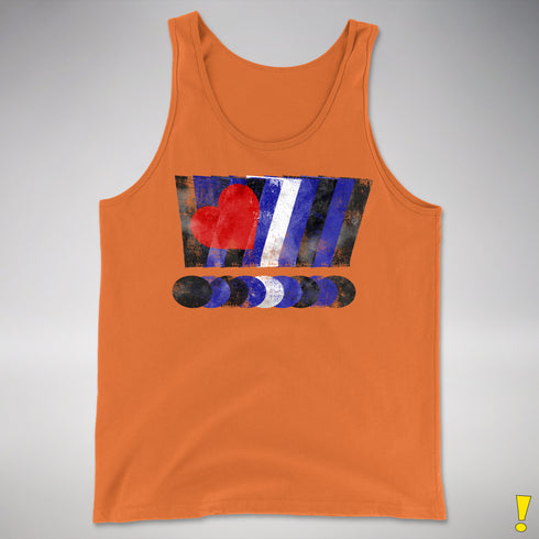 Distressed Leather Pride Exclamation Points Premium Tank Top