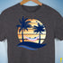 Bigender Pride Hammock Summer Beach Sunset Premium Unisex T-Shirt