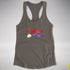 Believe Omnisexial Pride Flag Jingle Bell Racerback Tank - Dark Grey
