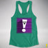 Lesbian Labrys Pride Flag Exclamation Point Racerback Tank