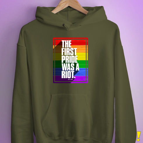 The First Pride Was a Riot - LGBTQ Rainbow Pride Hoodie