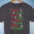 Festive Santa's Reindeer and Drinks Unisex T-Shirt - Dark Grey Heather
