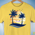 Twink Pride Hammock Summer Beach Sunset Premium Unisex T-Shirt