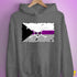 Demisexual Pride Pirate Flag Hoodie - Grey Heather