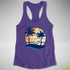 Gay Male Pride Hammock Summer Beach Sunset Racerback Tank