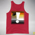 Bear Pride Flag Exclamation Point Premium Tank Top - Red