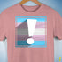 Transgender Pride Flag Exclamation Point Premium Unisex T-Shirt - Mauve Heather