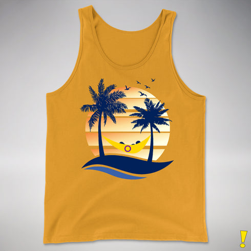 Intersex Pride Hammock Summer Beach Sunset Premium Tank Top