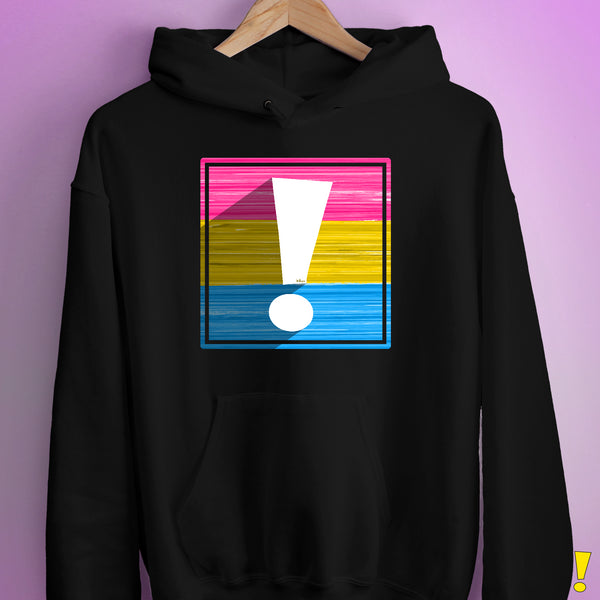 Pansexual Pride Flag Exclamation Point Hoodie