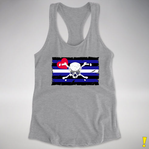 Leather Pride Pirate Flag Racerback Tank