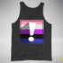 Genderfluid Pride Flag Exclamation Point Premium Tank Top