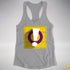 Intersex Pride Flag Exclamation Point Racerback Tank - Heather Grey