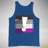 Asexual Pride Flag Exclamation Point Premium Tank Top - Royal Blue